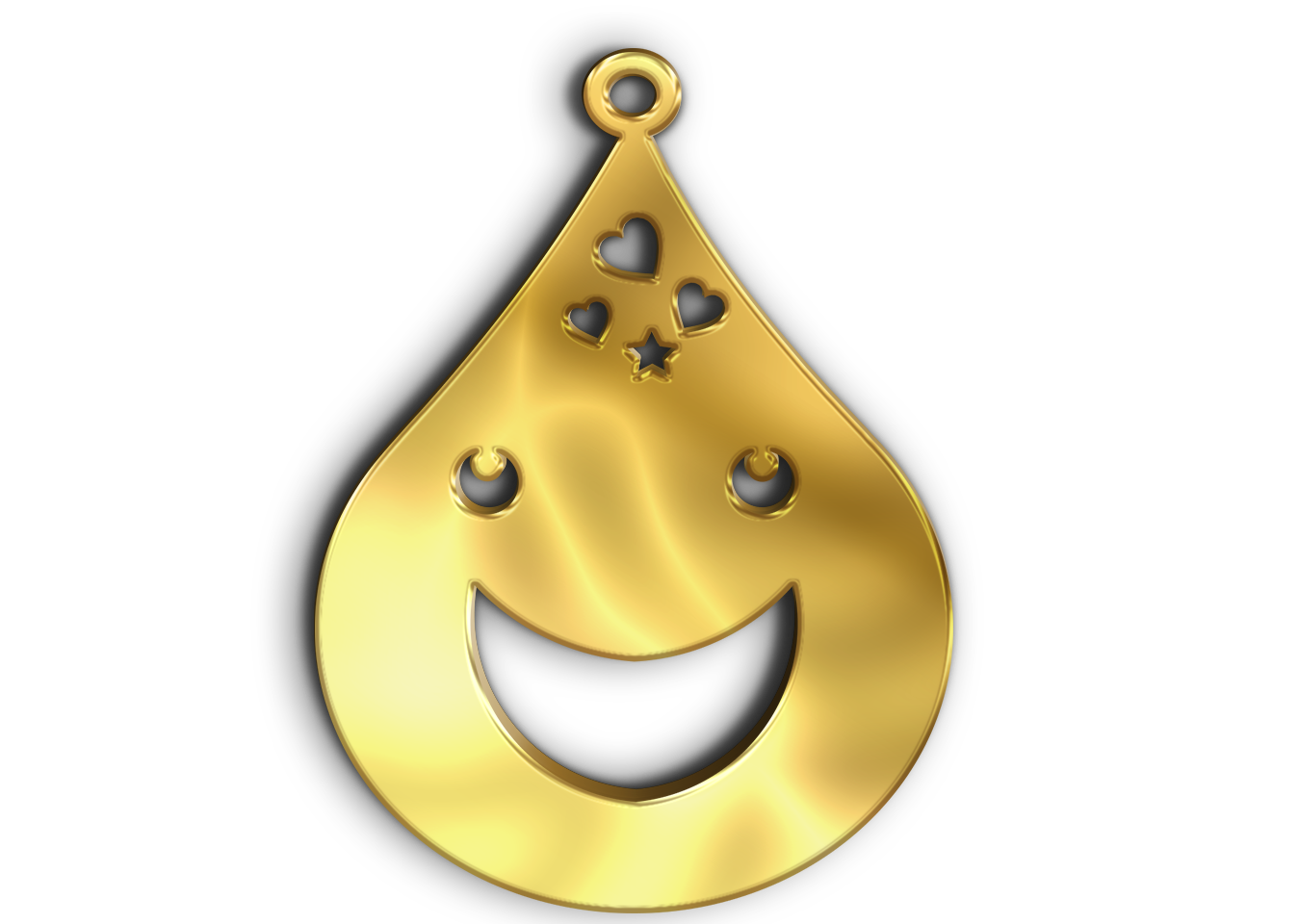 قطره · Arabic Calligraphy Laser Jewelry CAD · Closed Vector Path for Fiber Laser · Gold Name