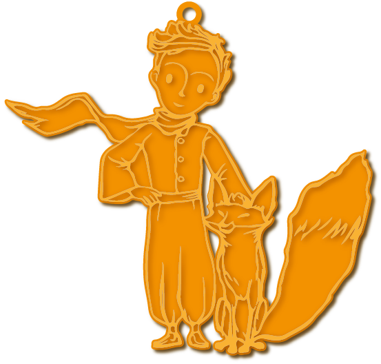 الأمير والثعلب · تصميم خط عربي ومجوهرات ليزر · مسار مغلق للفايبر ليزر · Gold Name - اسمك ذهب