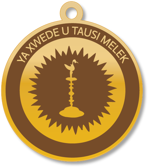 YA XWEDE U TAUSI MELEK · Arabic Calligraphy Laser Jewelry CAD · Closed Vector Path for Fiber Laser · Gold Name