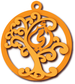 أمي في شجره · تصميم خط عربي ومجوهرات ليزر · مسار مغلق للفايبر ليزر · Gold Name - اسمك ذهب