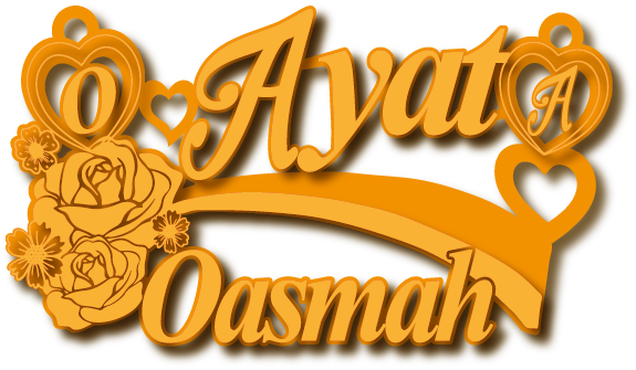 Ayat Oasmah · تصميم خط عربي ومجوهرات ليزر · مسار مغلق للفايبر ليزر · Gold Name - اسمك ذهب