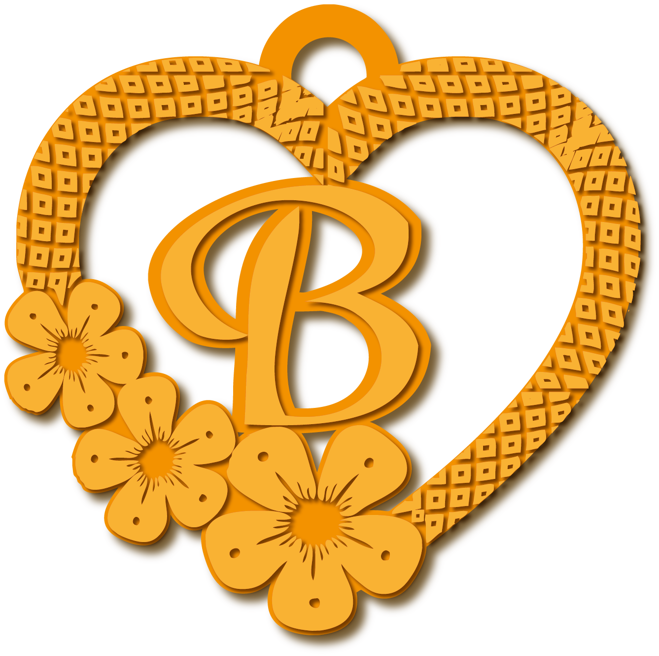 حرفB · تصميم خط عربي ومجوهرات ليزر · مسار مغلق للفايبر ليزر · Gold Name - اسمك ذهب