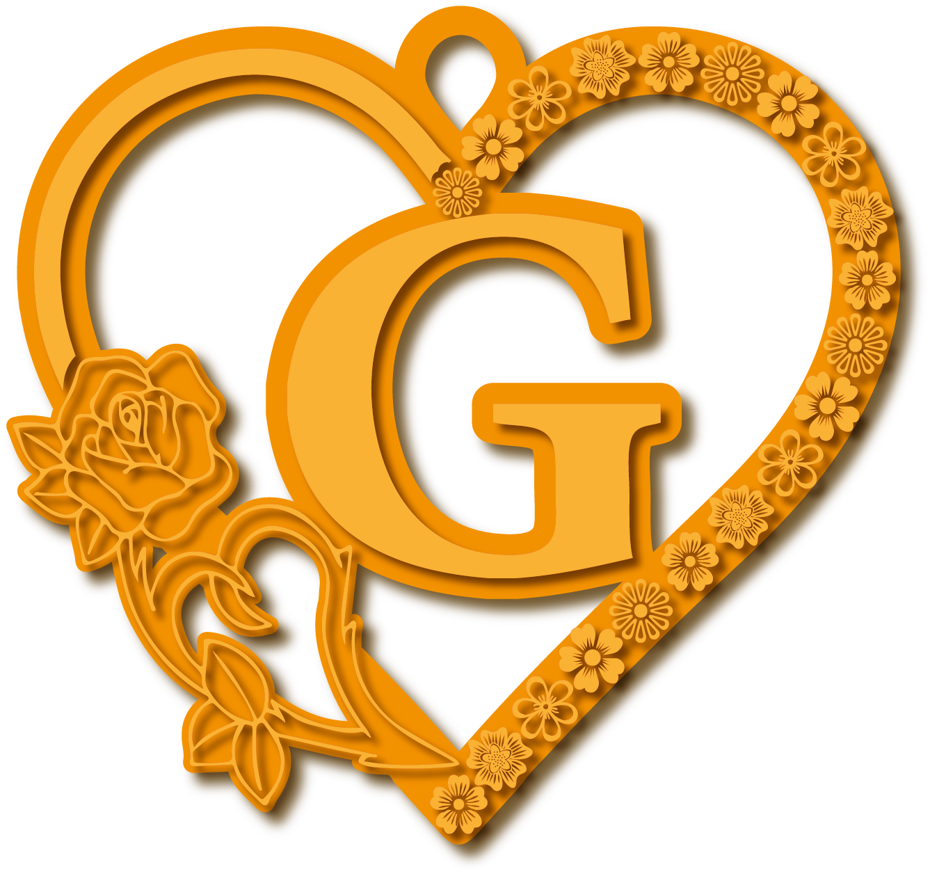 G · Arabic Calligraphy Laser Jewelry CAD · Closed Vector Path for Fiber Laser · Gold Name