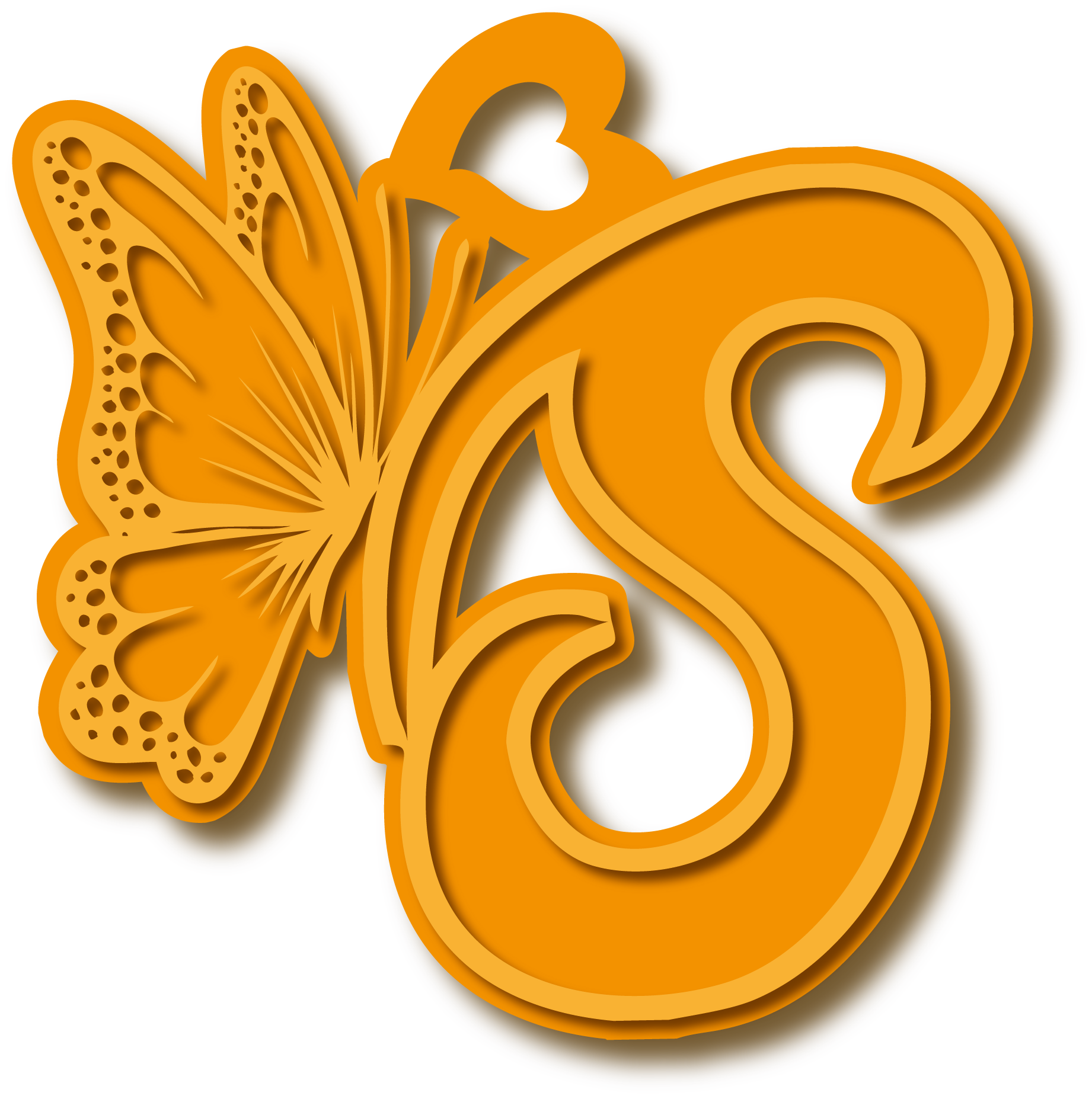 S · تصميم خط عربي ومجوهرات ليزر · مسار مغلق للفايبر ليزر · Gold Name - اسمك ذهب