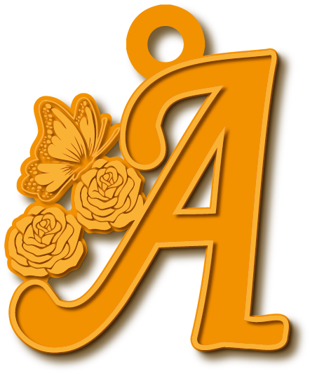 A · تصميم خط عربي ومجوهرات ليزر · مسار مغلق للفايبر ليزر · Gold Name - اسمك ذهب