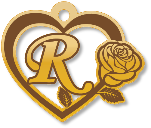 R · تصميم خط عربي ومجوهرات ليزر · مسار مغلق للفايبر ليزر · Gold Name - اسمك ذهب