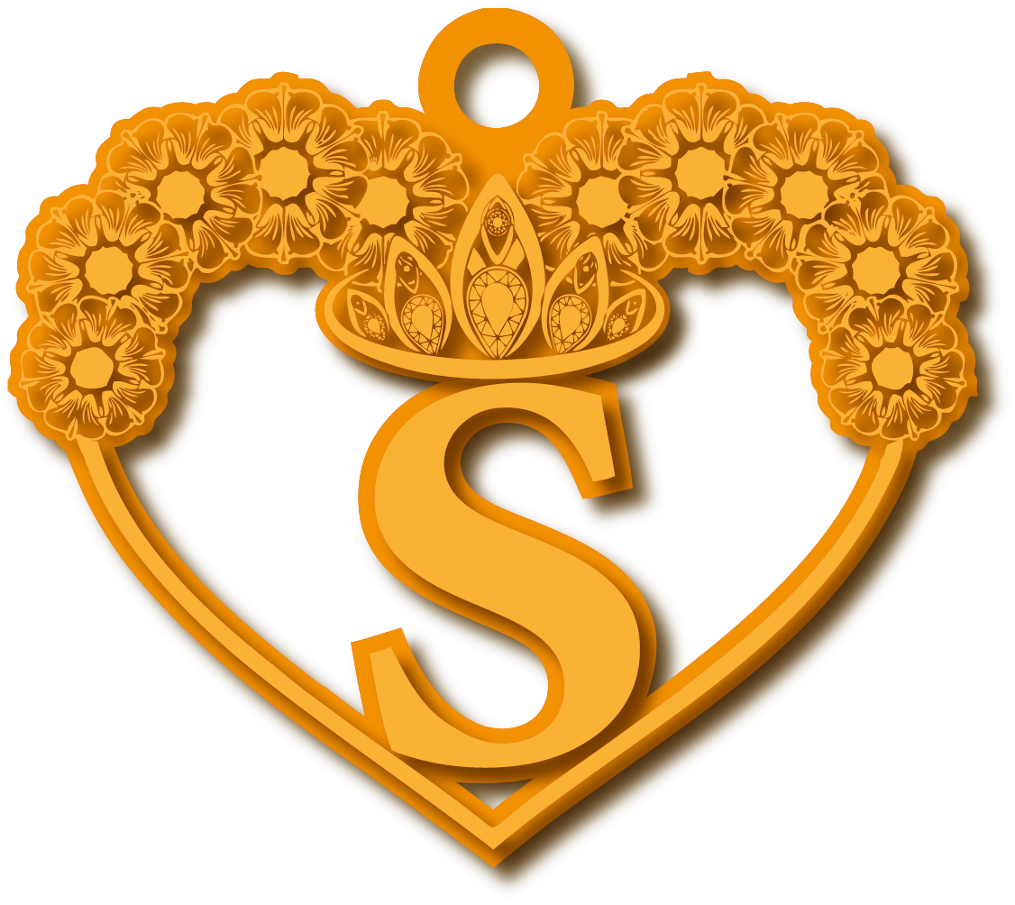 S · تصميم خط عربي ومجوهرات ليزر · مسار مغلق للفايبر ليزر · Gold Name - اسمك ذهب