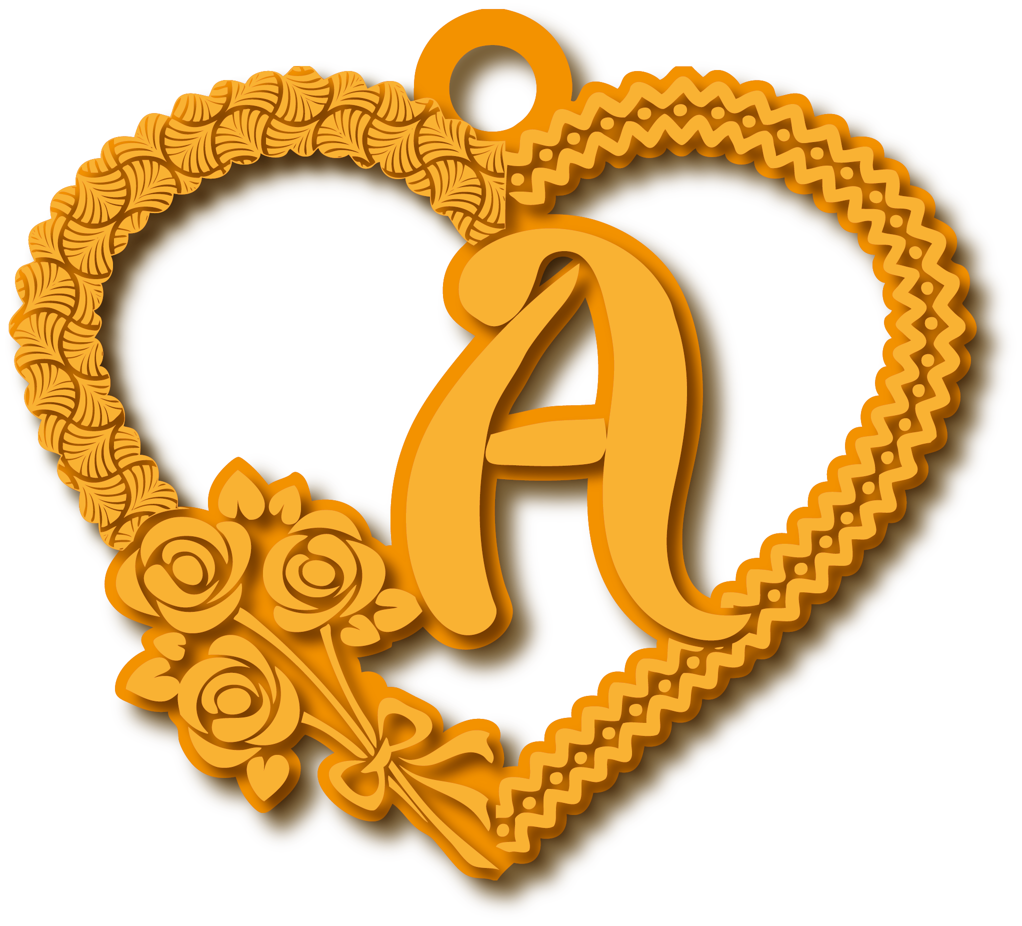 A · تصميم خط عربي ومجوهرات ليزر · مسار مغلق للفايبر ليزر · Gold Name - اسمك ذهب