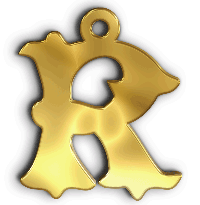 R · تصميم خط عربي ومجوهرات ليزر · مسار مغلق للفايبر ليزر · Gold Name - اسمك ذهب