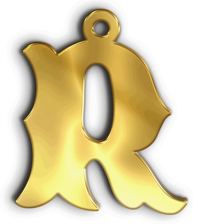 R · تصميم خط عربي ومجوهرات ليزر · مسار مغلق للفايبر ليزر · Gold Name - اسمك ذهب