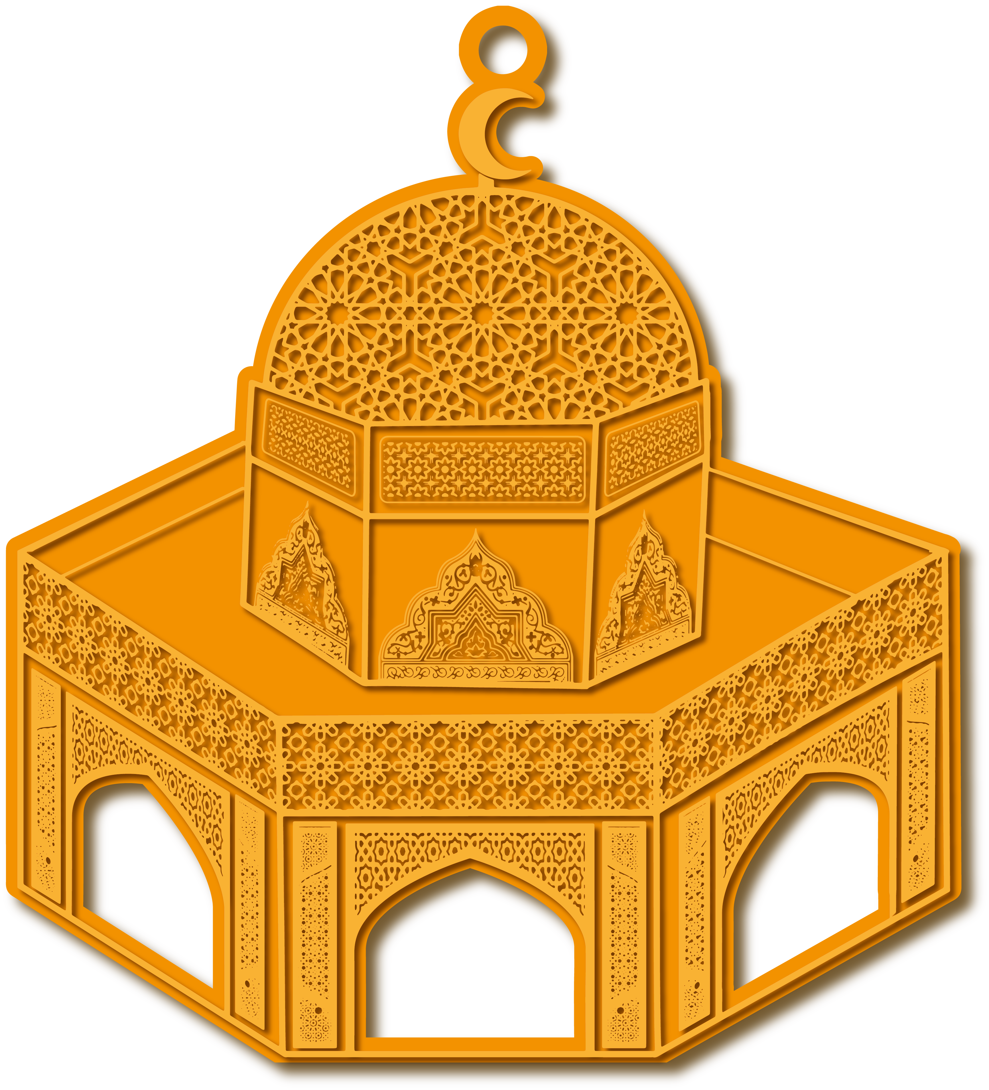 قبة الصخرة الاقصى القدس · تصميم خط عربي ومجوهرات ليزر · مسار مغلق للفايبر ليزر · Gold Name - اسمك ذهب