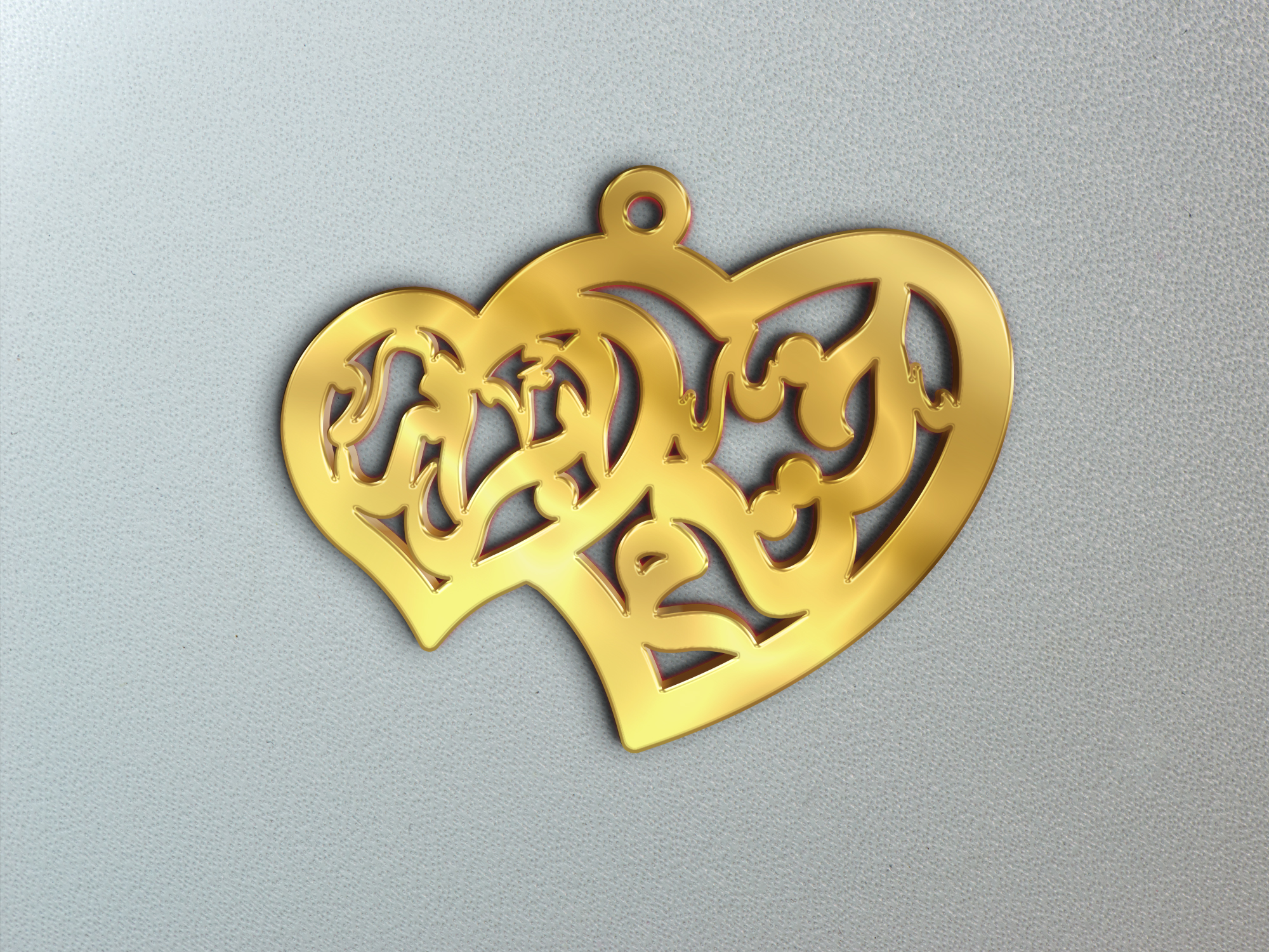 ختام و ابرار · تصميم خط عربي ومجوهرات ليزر · مسار مغلق للفايبر ليزر · Gold Name - اسمك ذهب