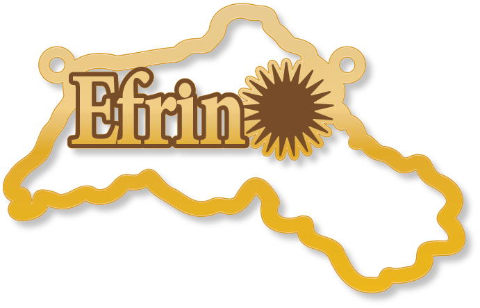 Efrin شمس 21 شعاع · Arabic Calligraphy Laser Jewelry CAD · Closed Vector Path for Fiber Laser · Gold Name