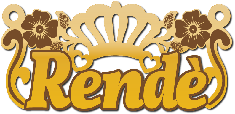 Rende · Arabic Calligraphy Laser Jewelry CAD · Closed Vector Path for Fiber Laser · Gold Name