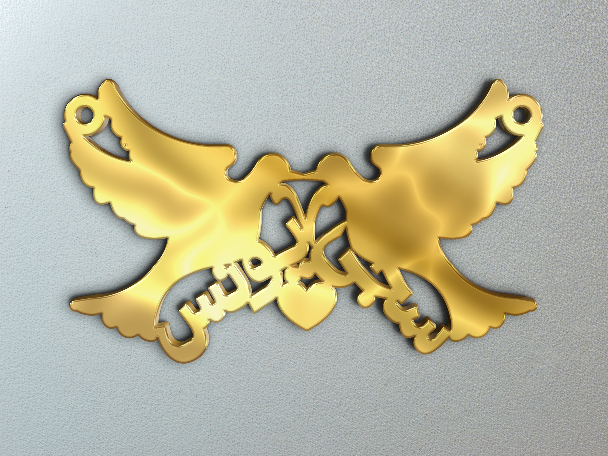 272 · تصميم خط عربي ومجوهرات ليزر · مسار مغلق للفايبر ليزر · Gold Name - اسمك ذهب