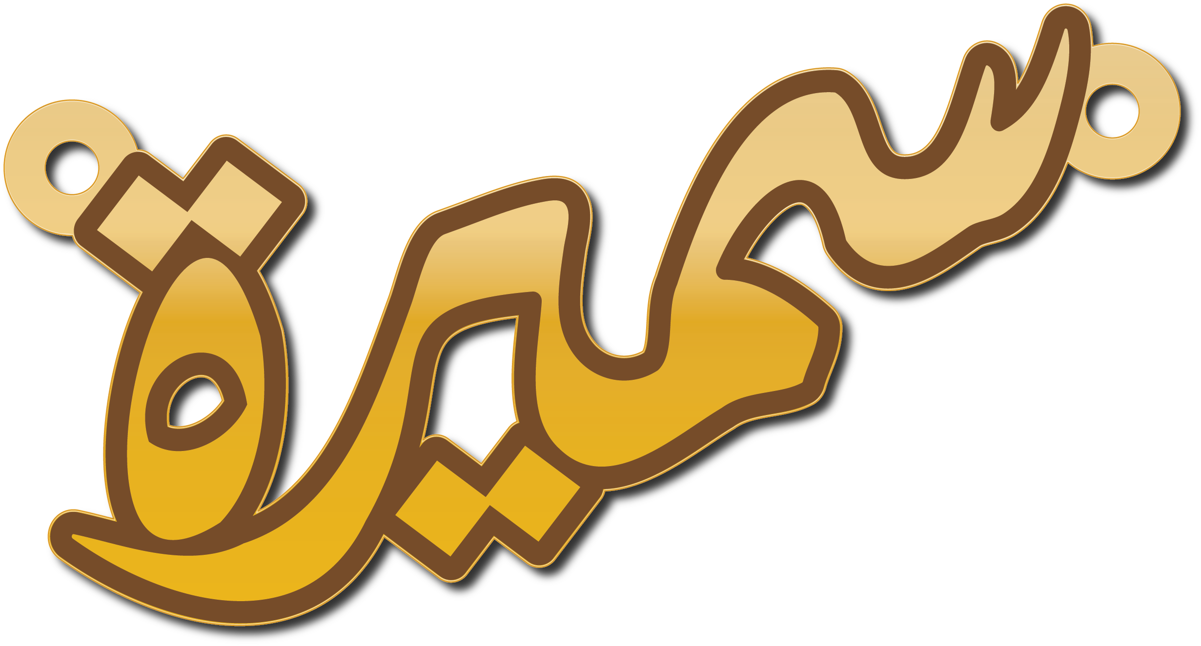 سميرة بخط عربي · تصميم خط عربي ومجوهرات ليزر · مسار مغلق للفايبر ليزر · Gold Name - اسمك ذهب