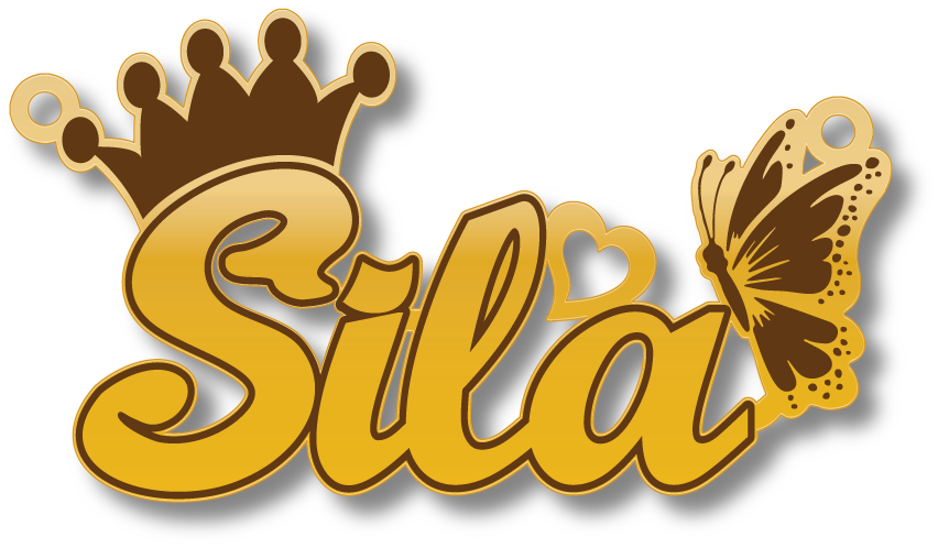 Sila · تصميم خط عربي ومجوهرات ليزر · مسار مغلق للفايبر ليزر · Gold Name - اسمك ذهب
