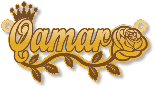 Qamar
قمر · تصميم خط عربي ومجوهرات ليزر · مسار مغلق للفايبر ليزر · Gold Name - اسمك ذهب