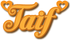 Taif · Arabic Calligraphy Laser Jewelry CAD · Closed Vector Path for Fiber Laser · Gold Name