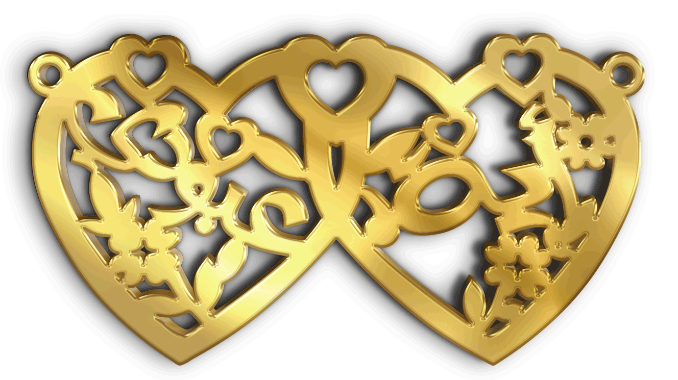 أية عبودي · Arabic Calligraphy Laser Jewelry CAD · Closed Vector Path for Fiber Laser · Gold Name