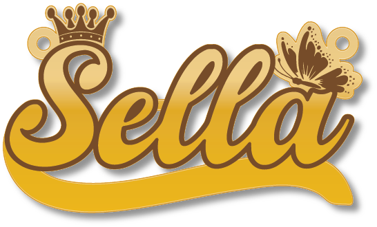 Sella سيلا · تصميم خط عربي ومجوهرات ليزر · مسار مغلق للفايبر ليزر · Gold Name - اسمك ذهب