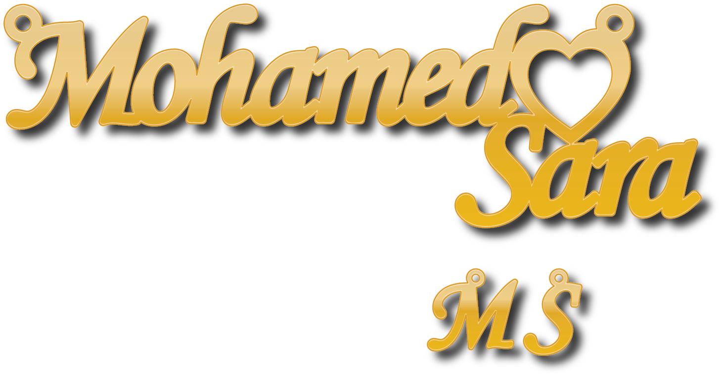 Mohamed Sara · Arabic Calligraphy Laser Jewelry CAD · Closed Vector Path for Fiber Laser · Gold Name