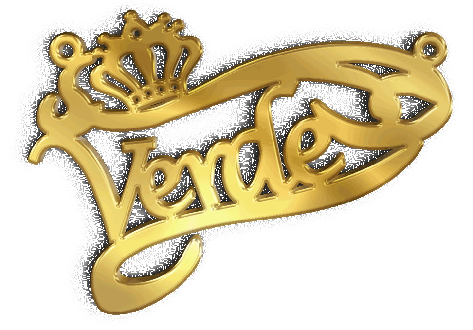 Verde · Arabic Calligraphy Laser Jewelry CAD · Closed Vector Path for Fiber Laser · Gold Name