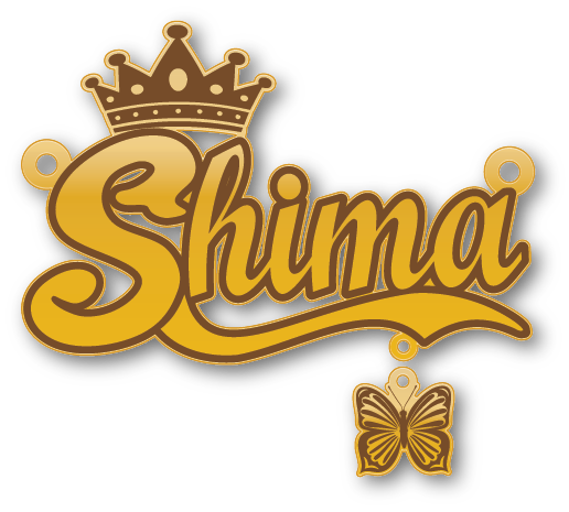Shima · تصميم خط عربي ومجوهرات ليزر · مسار مغلق للفايبر ليزر · Gold Name - اسمك ذهب
