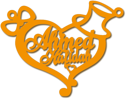 Ahmed Halidah · تصميم خط عربي ومجوهرات ليزر · مسار مغلق للفايبر ليزر · Gold Name - اسمك ذهب