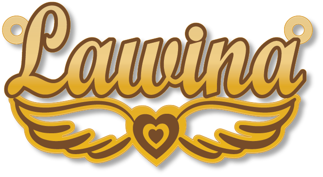 Lawina · تصميم خط عربي ومجوهرات ليزر · مسار مغلق للفايبر ليزر · Gold Name - اسمك ذهب