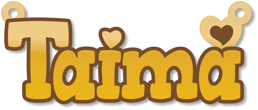 Taima · تصميم خط عربي ومجوهرات ليزر · مسار مغلق للفايبر ليزر · Gold Name - اسمك ذهب