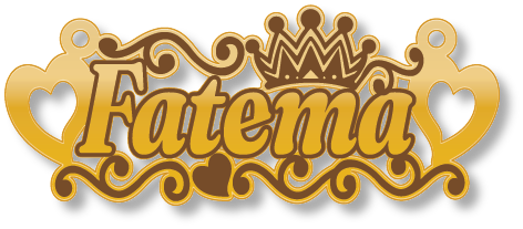 Fatema · Arabic Calligraphy Laser Jewelry CAD · Closed Vector Path for Fiber Laser · Gold Name