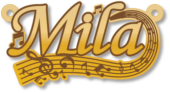 Mila · Arabic Calligraphy Laser Jewelry CAD · Closed Vector Path for Fiber Laser · Gold Name