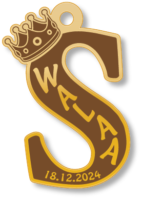 S walaa · تصميم خط عربي ومجوهرات ليزر · مسار مغلق للفايبر ليزر · Gold Name - اسمك ذهب