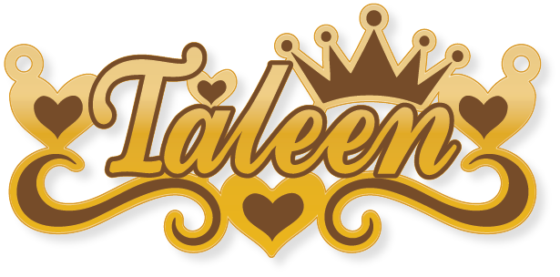 Talent · Arabic Calligraphy Laser Jewelry CAD · Closed Vector Path for Fiber Laser · Gold Name