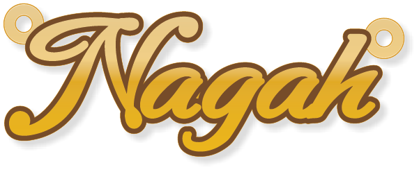 Nagah نجاح · تصميم خط عربي ومجوهرات ليزر · مسار مغلق للفايبر ليزر · Gold Name - اسمك ذهب