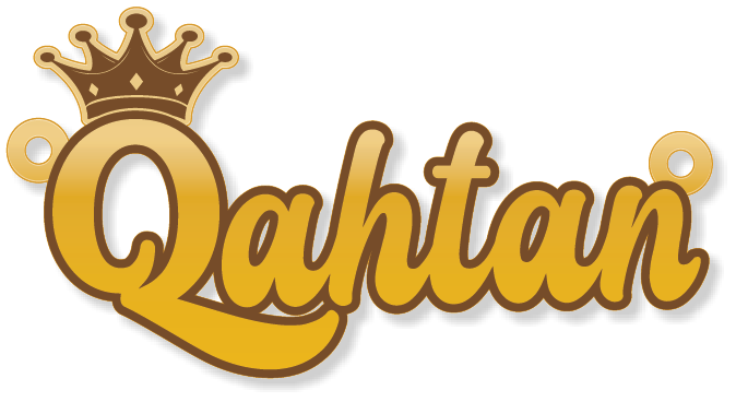 Qahtan · تصميم خط عربي ومجوهرات ليزر · مسار مغلق للفايبر ليزر · Gold Name - اسمك ذهب