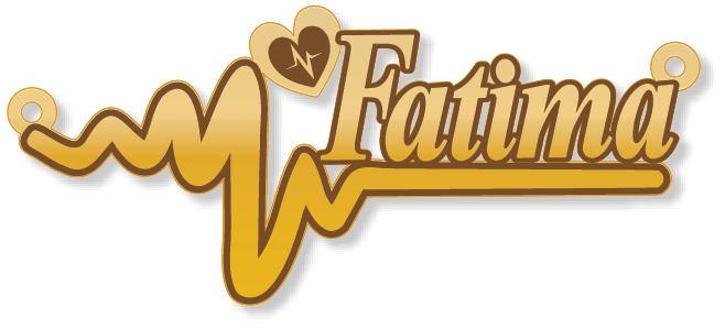 Fatima · Arabic Calligraphy Laser Jewelry CAD · Closed Vector Path for Fiber Laser · Gold Name
