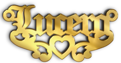 Lucero · Arabic Calligraphy Laser Jewelry CAD · Closed Vector Path for Fiber Laser · Gold Name