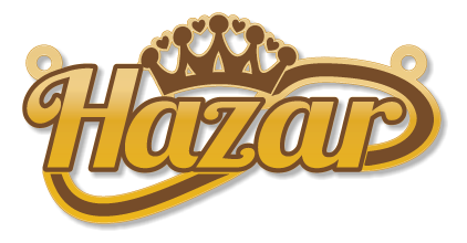 Hazar · تصميم خط عربي ومجوهرات ليزر · مسار مغلق للفايبر ليزر · Gold Name - اسمك ذهب