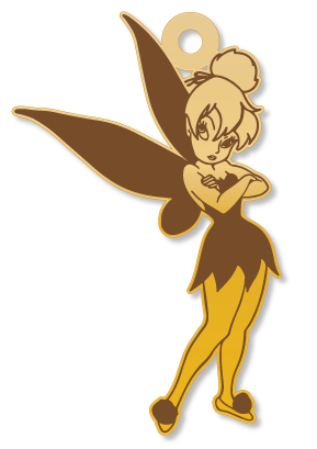 Tinker Bell تينكر بيل · تصميم خط عربي ومجوهرات ليزر · مسار مغلق للفايبر ليزر · Gold Name - اسمك ذهب