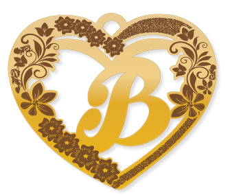 B · تصميم خط عربي ومجوهرات ليزر · مسار مغلق للفايبر ليزر · Gold Name - اسمك ذهب