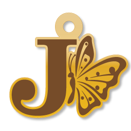 J · تصميم خط عربي ومجوهرات ليزر · مسار مغلق للفايبر ليزر · Gold Name - اسمك ذهب