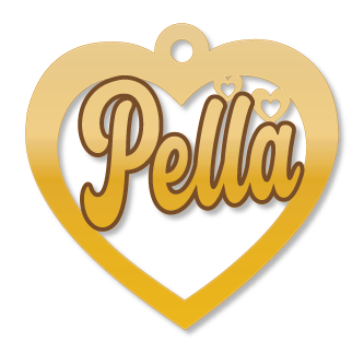 Pella · تصميم خط عربي ومجوهرات ليزر · مسار مغلق للفايبر ليزر · Gold Name - اسمك ذهب