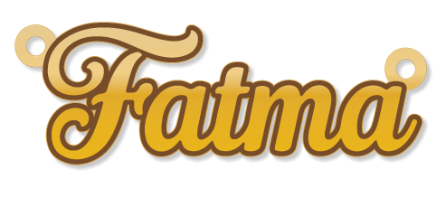 Fatam · تصميم خط عربي ومجوهرات ليزر · مسار مغلق للفايبر ليزر · Gold Name - اسمك ذهب