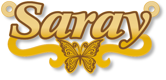 Saray · تصميم خط عربي ومجوهرات ليزر · مسار مغلق للفايبر ليزر · Gold Name - اسمك ذهب