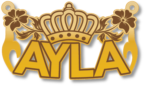 Ayla · Arabic Calligraphy Laser Jewelry CAD · Closed Vector Path for Fiber Laser · Gold Name