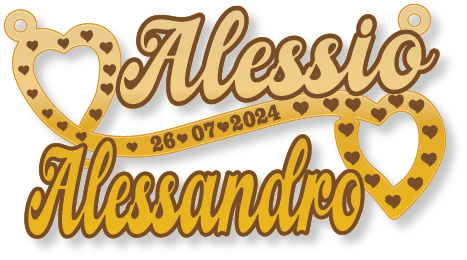 Alessio Alessandro · تصميم خط عربي ومجوهرات ليزر · مسار مغلق للفايبر ليزر · Gold Name - اسمك ذهب