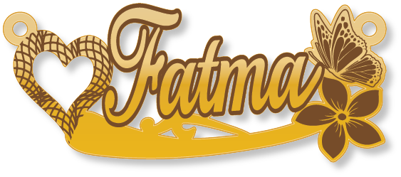 fatma
فاطمة · تصميم خط عربي ومجوهرات ليزر · مسار مغلق للفايبر ليزر · Gold Name - اسمك ذهب
