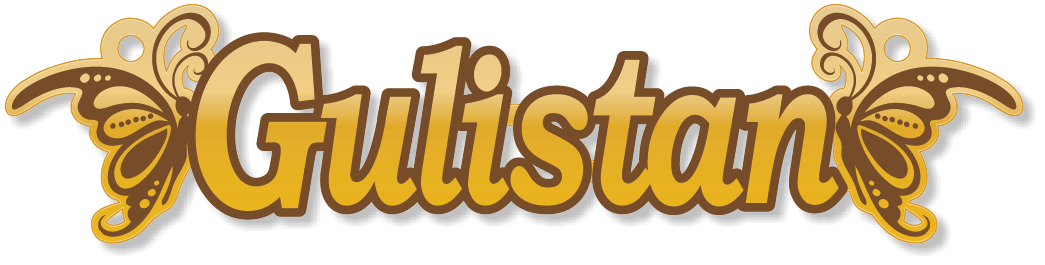 Gulistan وردة بالكردية · Arabic Calligraphy Laser Jewelry CAD · Closed Vector Path for Fiber Laser · Gold Name